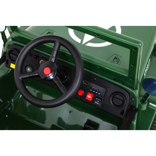 Auto Jeep Wojskowy Retro Zielony JH-103